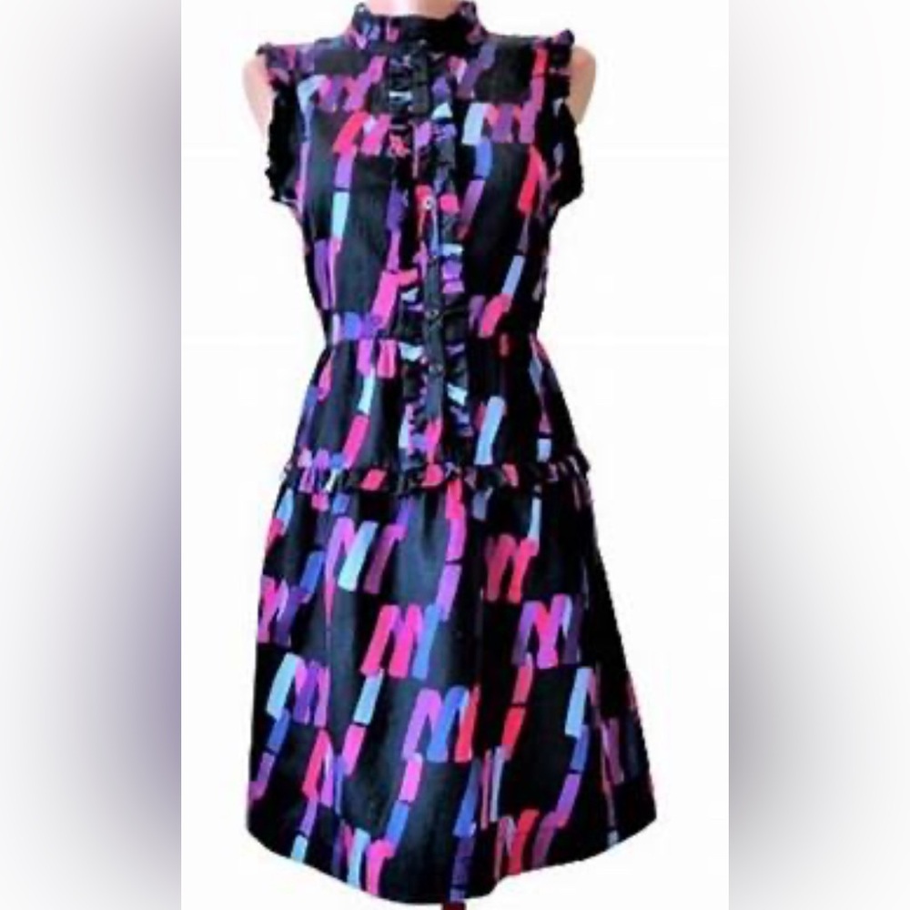 Marc By Marc Jacobs Multicolor Abstract Dress